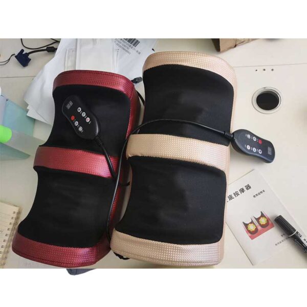 Elderly using L06 shiatsu foot massager
