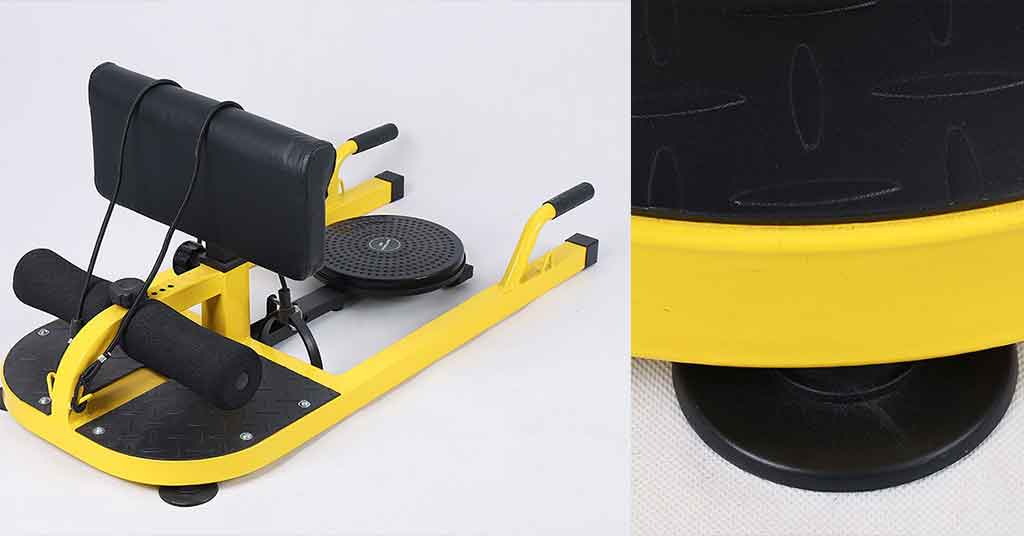 Professional Sissy Squat Machine with non-slip base for heavy duty lower body workout