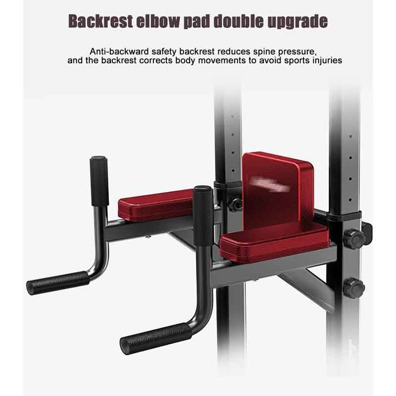 Anti-backward safety backrest Wholesale Dips And Pull Up Station Power Tower PT03