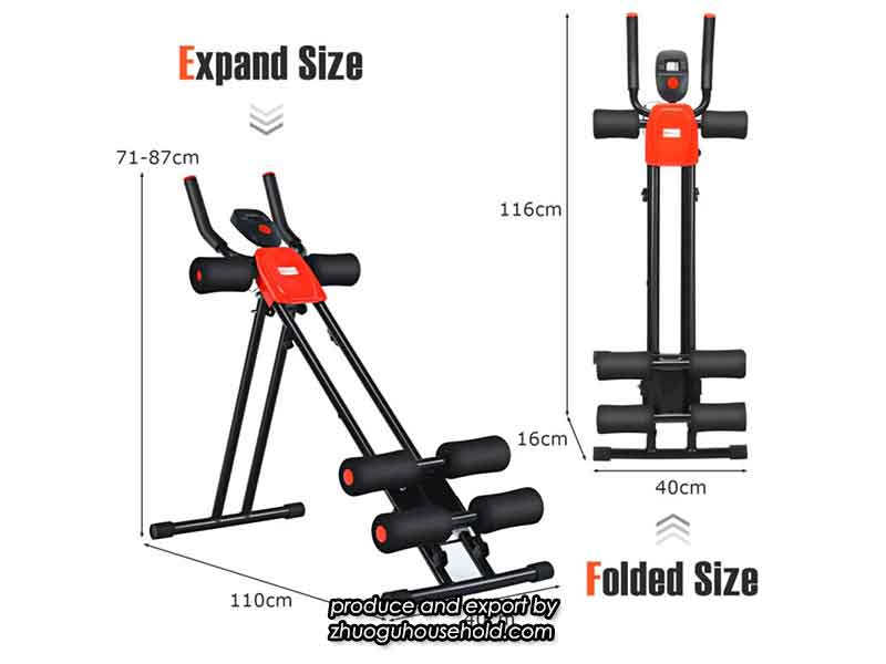 Foldable Design for Easy Storage AB Generator Ab Crunch Abdominal Exerciser Machine