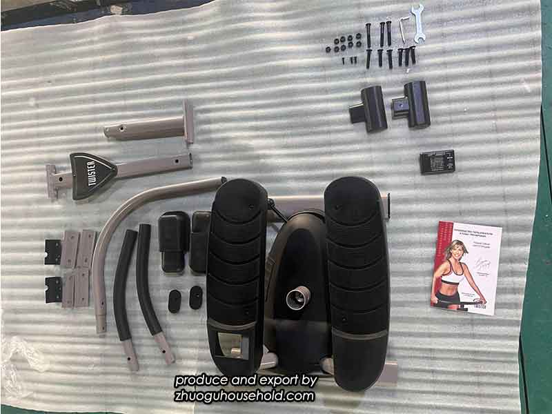 all parts in the box for the cardio twister swing stepper machine