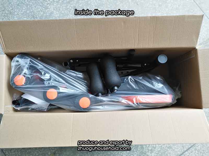 inside the package Six Pack Machine Abdominal Exerciser 8001