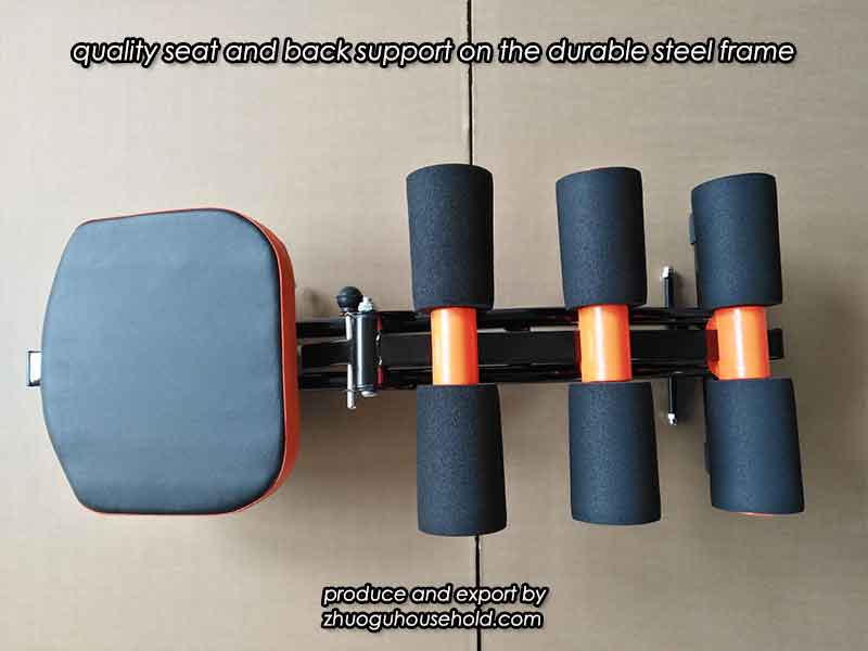 quality seat and back support on the durable steel frame