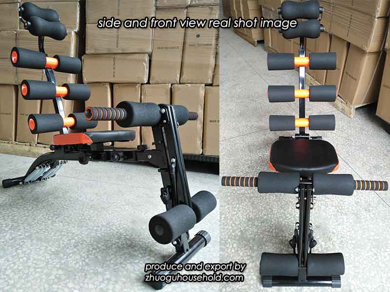 side and front view real shot image for Six Pack Machine Abdominal Exerciser 8001