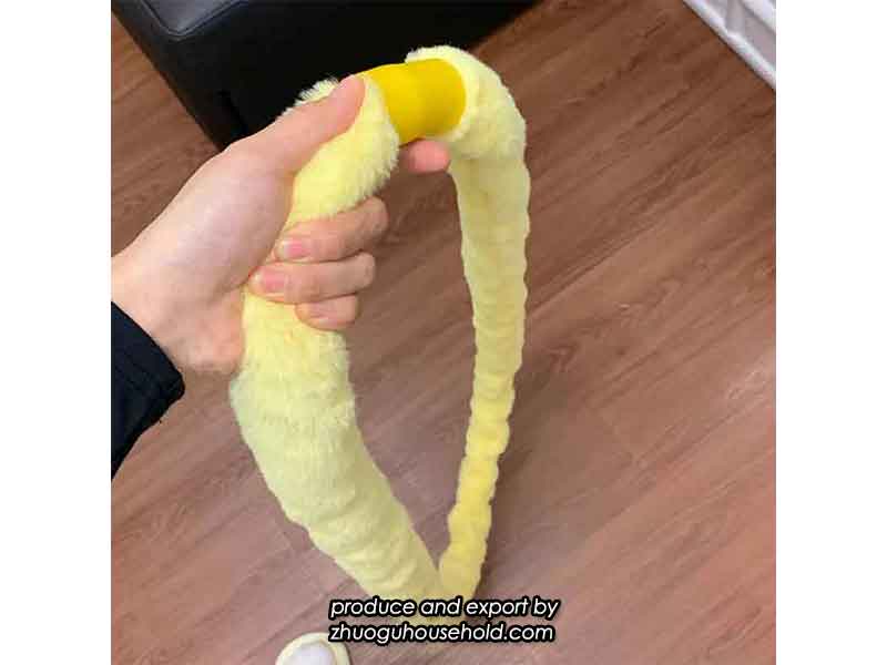 Yellow OEM Imitation Rabbit Fur Hula Hoop For Wholesale