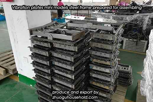 Vibration plates mini models steel frame prepared for assembling
