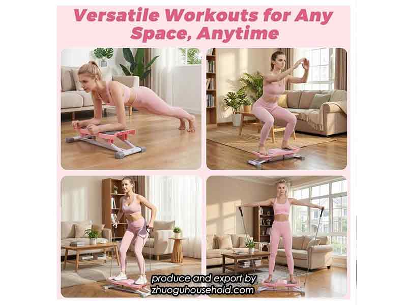 Family-friendly simulated skiing machine indoor strength and balance training tool